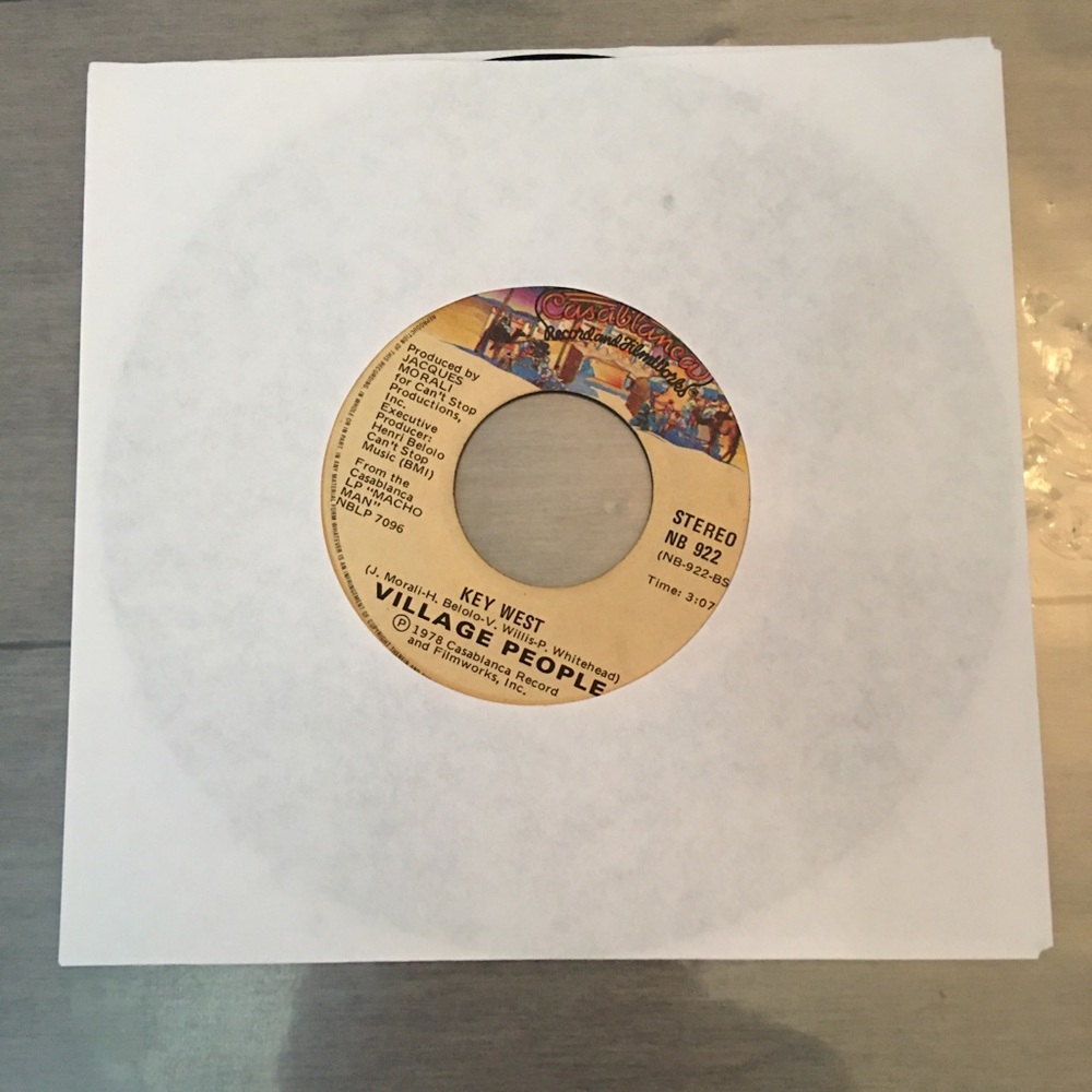 VILLAGE PEOPLE 7”- MACHO MAN / KEY WEST original 1978-Good condition-